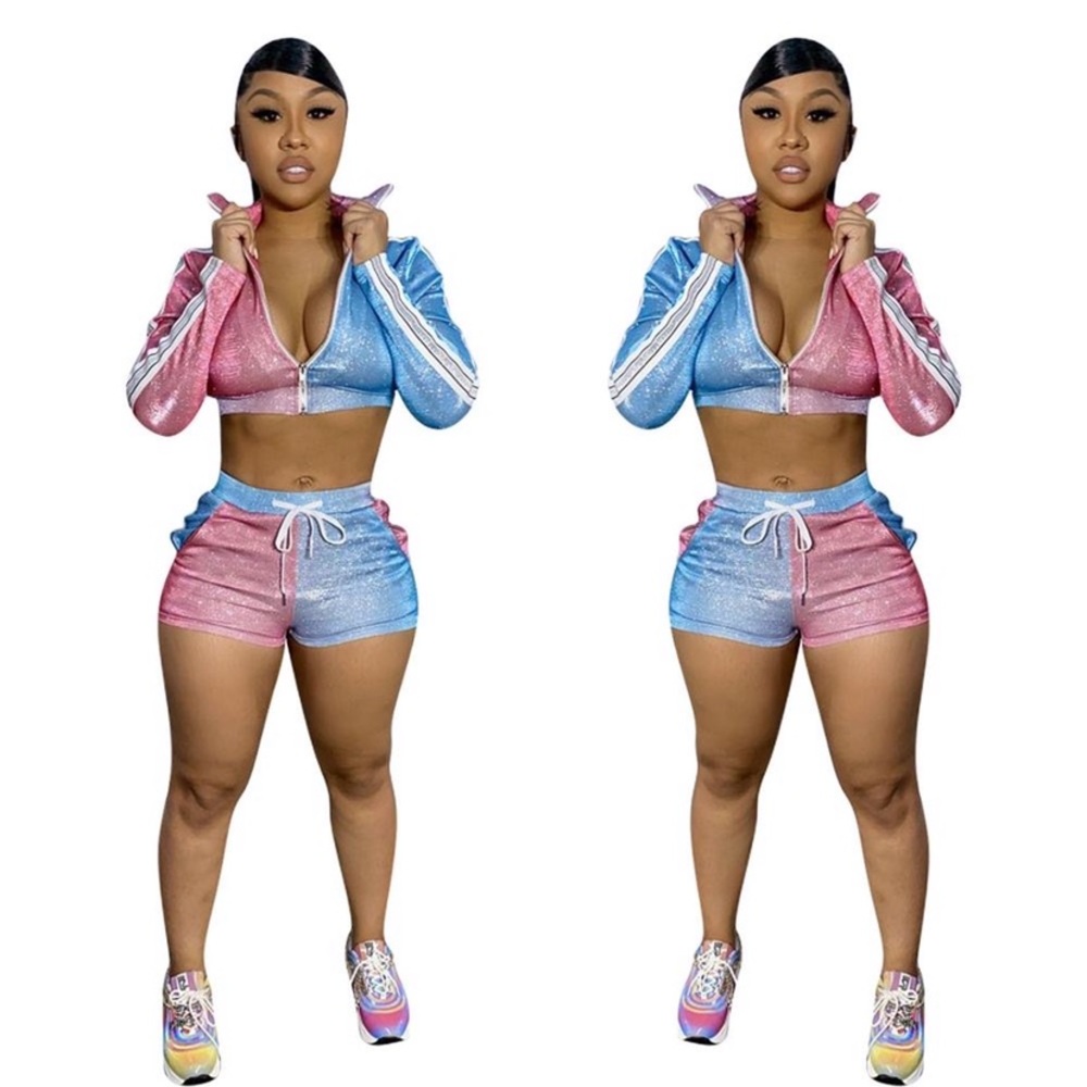 Pink & Blue tracksuit 2 piece